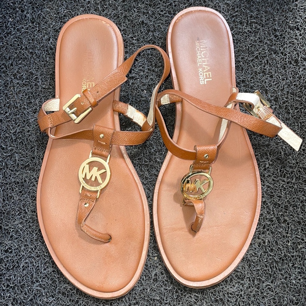 Brown used Michael Kors Sandals size 8